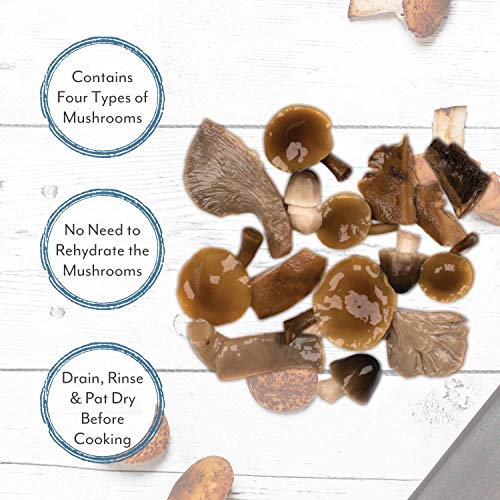 Roland Foods Premium Canned Wild Forest Mushrooms, Specialty Imported Food, 7.93-Ounce Can-4 Pack #TOP2
