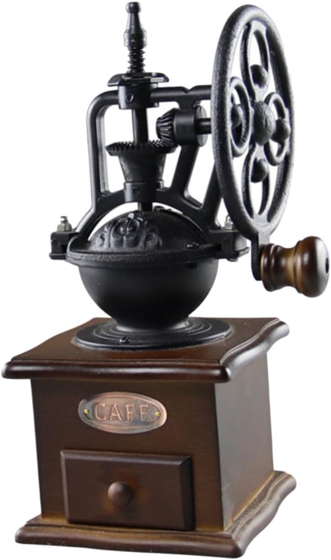 Manual Hand Coffee Grinder Burr Hand Crank Espresso Bean Maker Small Handheld Portable for Coffee Machine