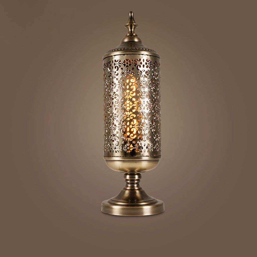 Lámparas de Mesa para Sala de Estar, lámparas de Mesa Decorativas Retro Creativas, lámparas de Mesa para Restaurante, Dormitorio, Sala de Estar, Arte Industrial del Viento, lámpara de Escritorio