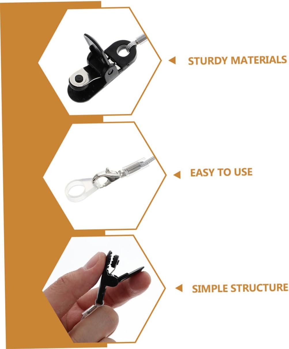 2pcs Lost Hearing Aid Clip for Seniors Portable Retention Cord for Single Convenient Lanyard Strap to Prevent Loss and Ensure Security