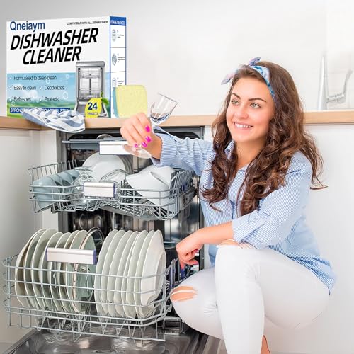 Dishwasher Cleaner and Deodorizer Tablets,Deep Cleaner and Descaler for Dishwashers,Heavy Duty,Natural Odor and Smell Remover,Limescale,Grease,12 Month Supply(24 Tablets) - Thumbnail 6