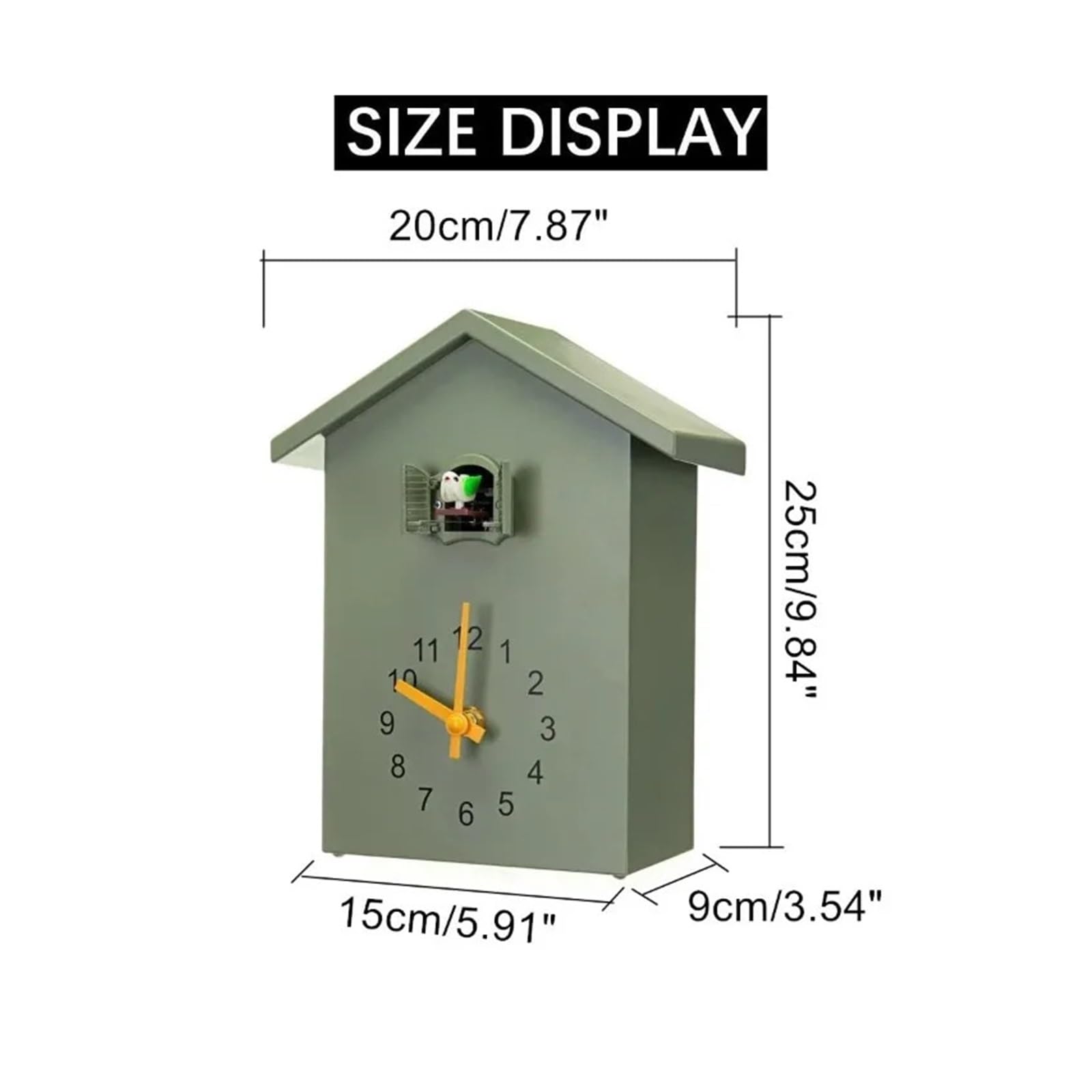 1 reloj de pared cuarzo con diseño pájaro y cuco Para Decoración Del Hogar