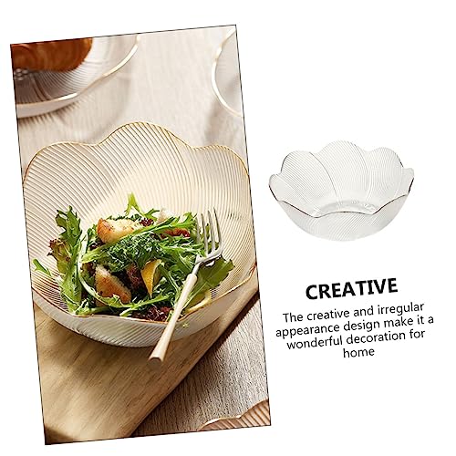 Bol verre décoratif irrégulier pour dessert et stockage chic de collations - 4