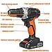 Taladro eléctrico 21V, destornillador sin cuerda eléctrico multifuncional del taladro sin cuerda...