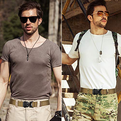 Tactical Belt, Military Hiking Rigger Nylon Web Work Belt with Heavy Duty Quick Release Buckle2