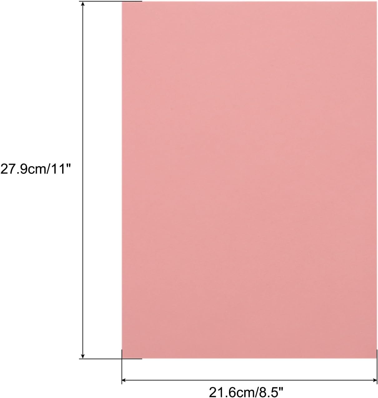 MECCANIXITY Colored Vellum Paper, 50 Sheet Light Pink Transparency 8.5 x 11 Printable Vellum Paper, Translucent Vellum Sheets for Printing Wedding Invitations Ink Jet Laser Printer