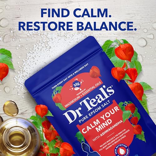 Dr Teal's Epsom Salt Magnesium Soak, Ashwagandha & Essential Oils, 3 lbs - image 4