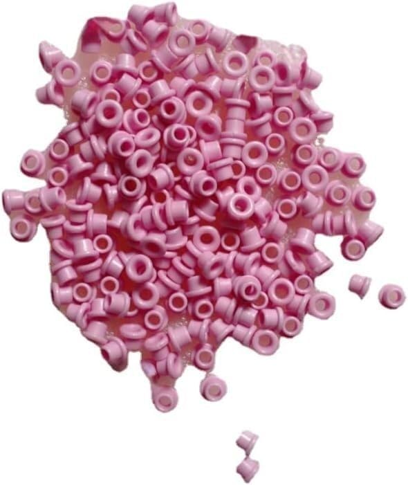 500pcs Wear-Resistant Alumina Ceramic Eye Rings for Textile Threading - 6mm OD, 3.3mm ID, for Thread Passing use