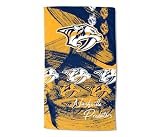 Northwest NHL Nashville Predators Oversized Microfiber Beach Towel, 40 x 72 Inches – Quick Dry, Sand Resistant, Lightweight, Highly Absorbent, Distorter Design