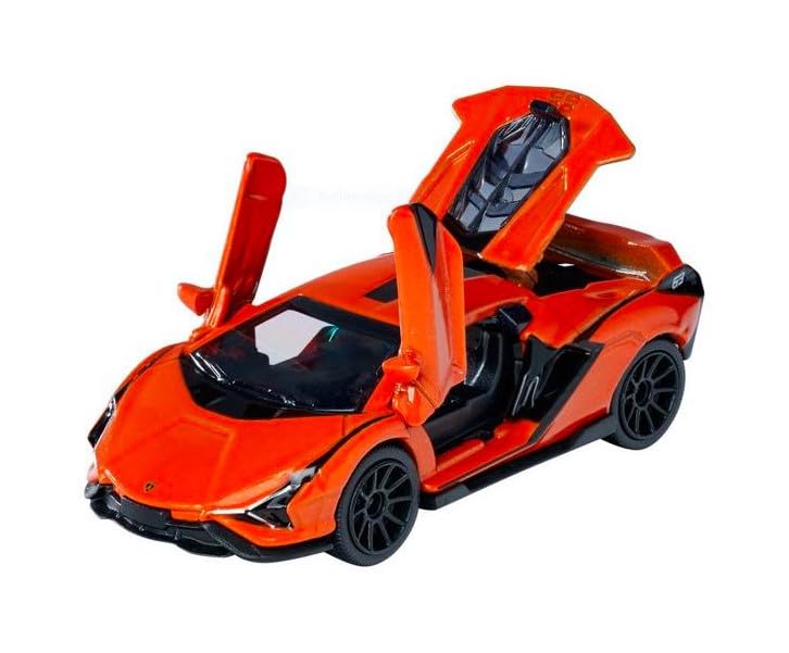 Majorette Deluxe Cars - Lamborghini Sián FKP 37 Orange (ekskluzywna edycja) – model samochodu – dzieci – mężczyźni, chłopcy, dorośli (unisex)