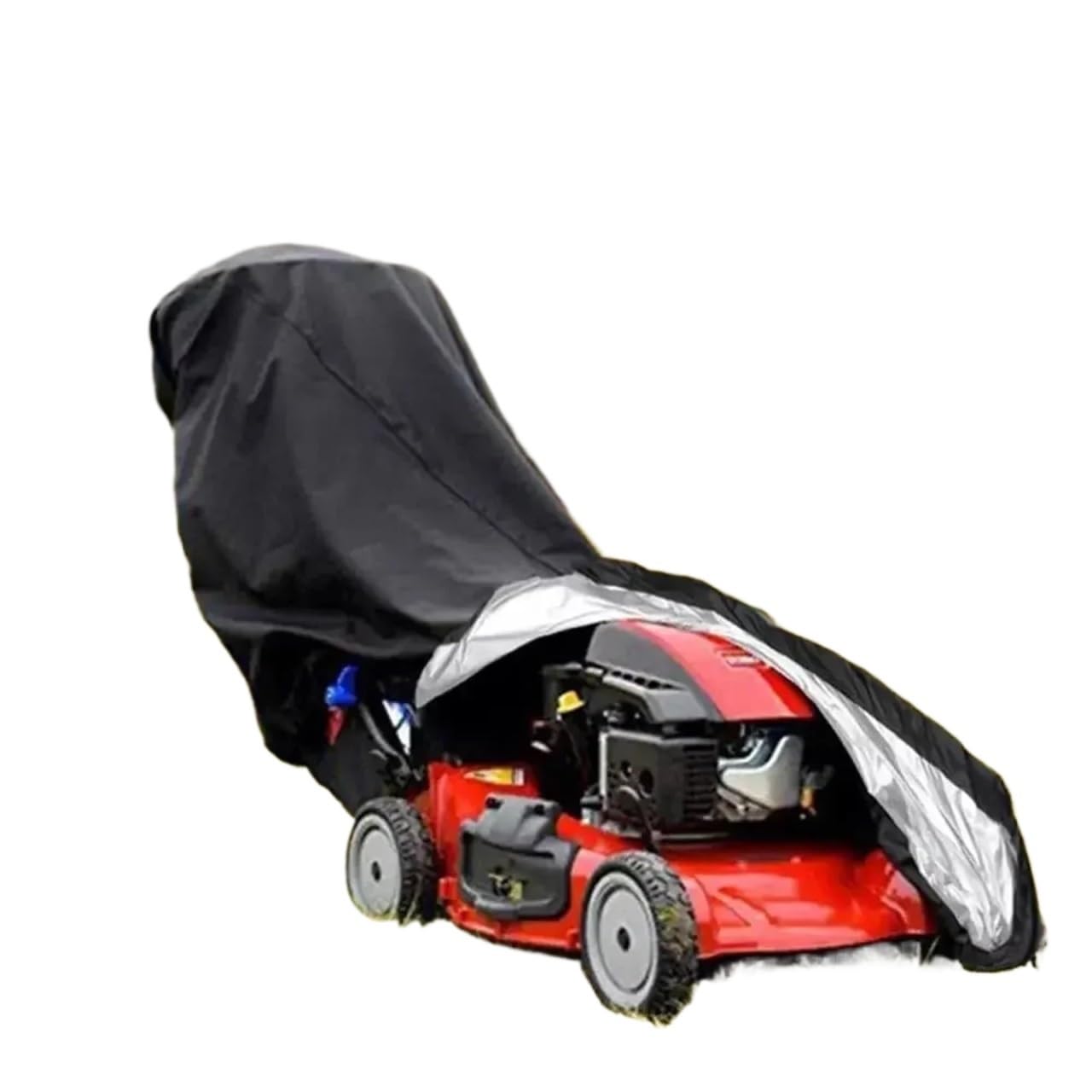 Lawn Mower Cover Garden Mower Cover Outdoor Lawn UV Protector Case Waterproof Rainproof Sunscreen Oxford Cloth Universal Size Protective Sleeve(192x66x112cm 600D)