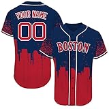 Custom City Baseball Jersey for Men & Women & Kids, Personalized Fans Gift Hip Hop Shirts Design Your Own Name & Number