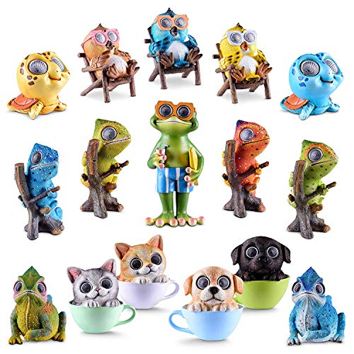 Blazin BB-SOL-OWL-BL-1PACK Solar Garden Decorations Figurine | Outdoor Led Decor Figure | Light Up Decorative Statue Accents For Yard, Patio, Lawn, Or Deck | Weather Resistant thumb #5