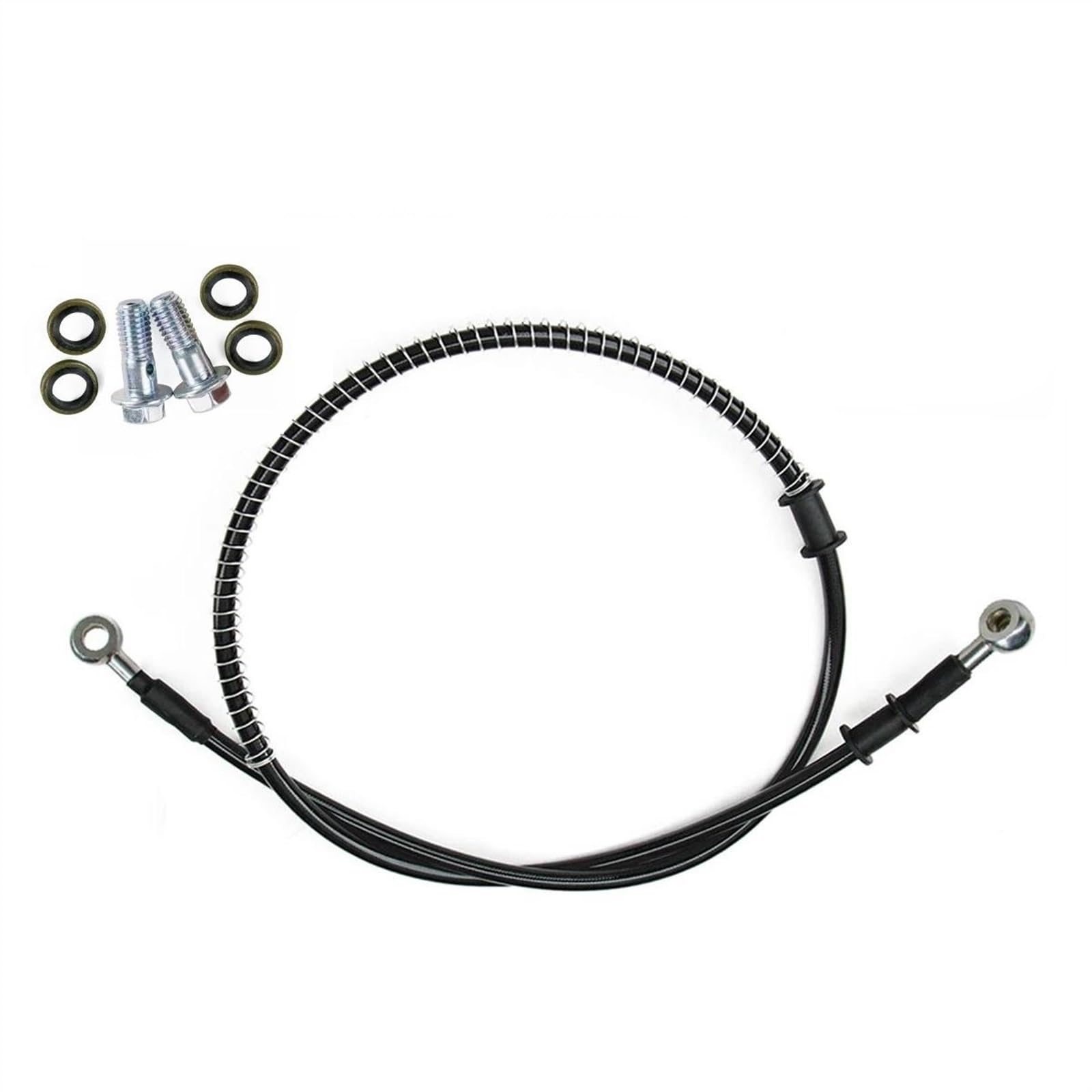 Motorbike Part Motorcycle Braided Steel Hydraulic Brake Line Clutch Oil Hose Tube Pipe 400mm-2300mm M8 90° 28°(1500mm)