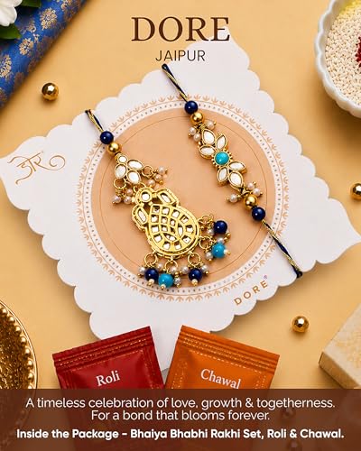 Image of Hyperfoods Bhaiya Bhabhi Rakhi Set Dry Fruits Gift Hamper 250g RawFruit Courtyard Collection Pack of 2 Dry Fruits Gift Box Rakhi For Brother and Bhabhi DryFruits Gift Pack Gift Hamper