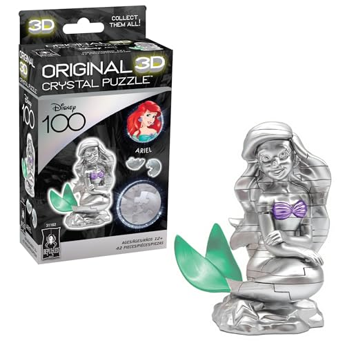 BePuzzled | Disney Platinum Ariel Original 3D Crystal Puzzle, Ages 12 and Up