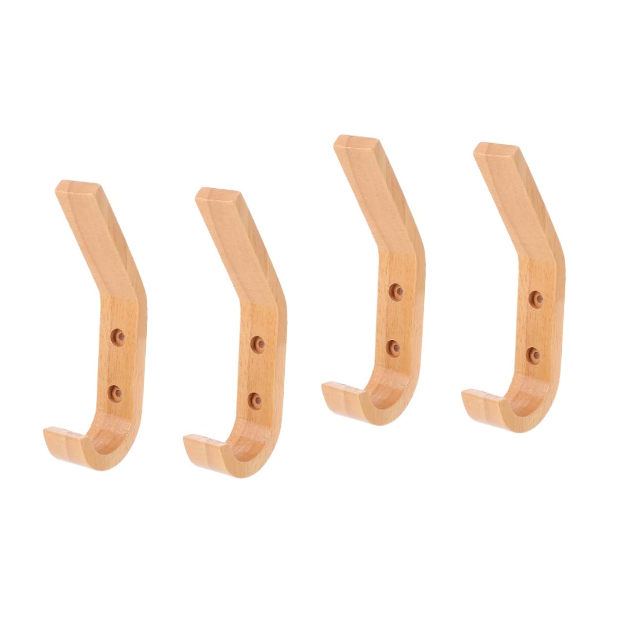 VASDEV 10 Ganchos para Abrigos y Plantas, colgadores para Bufandas, colgadores de Pared para Ropa, decoración del hogar, Ganchos de Madera rústica, Ganchos de Pared para Toallas, Colgador