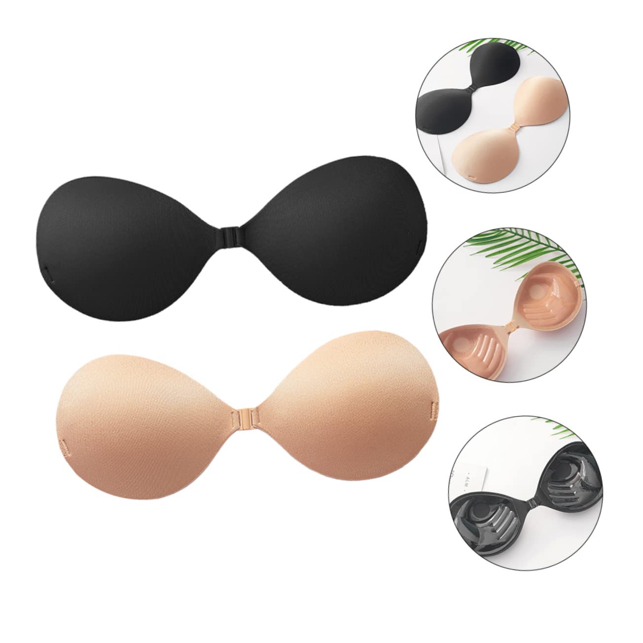 Pegatinas De Sujetador Adhesivo Sin Tirantes Vestido De Novia para Vestidos De Novia Negros para Sujetador Bandeau Invisible Gel De Sílice