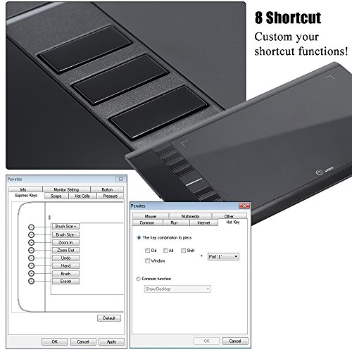 Ugee M708 Ultra-thin Draw Digital Graphics Drawing Painting Tablet 8192 Level Pressure Sensitivity