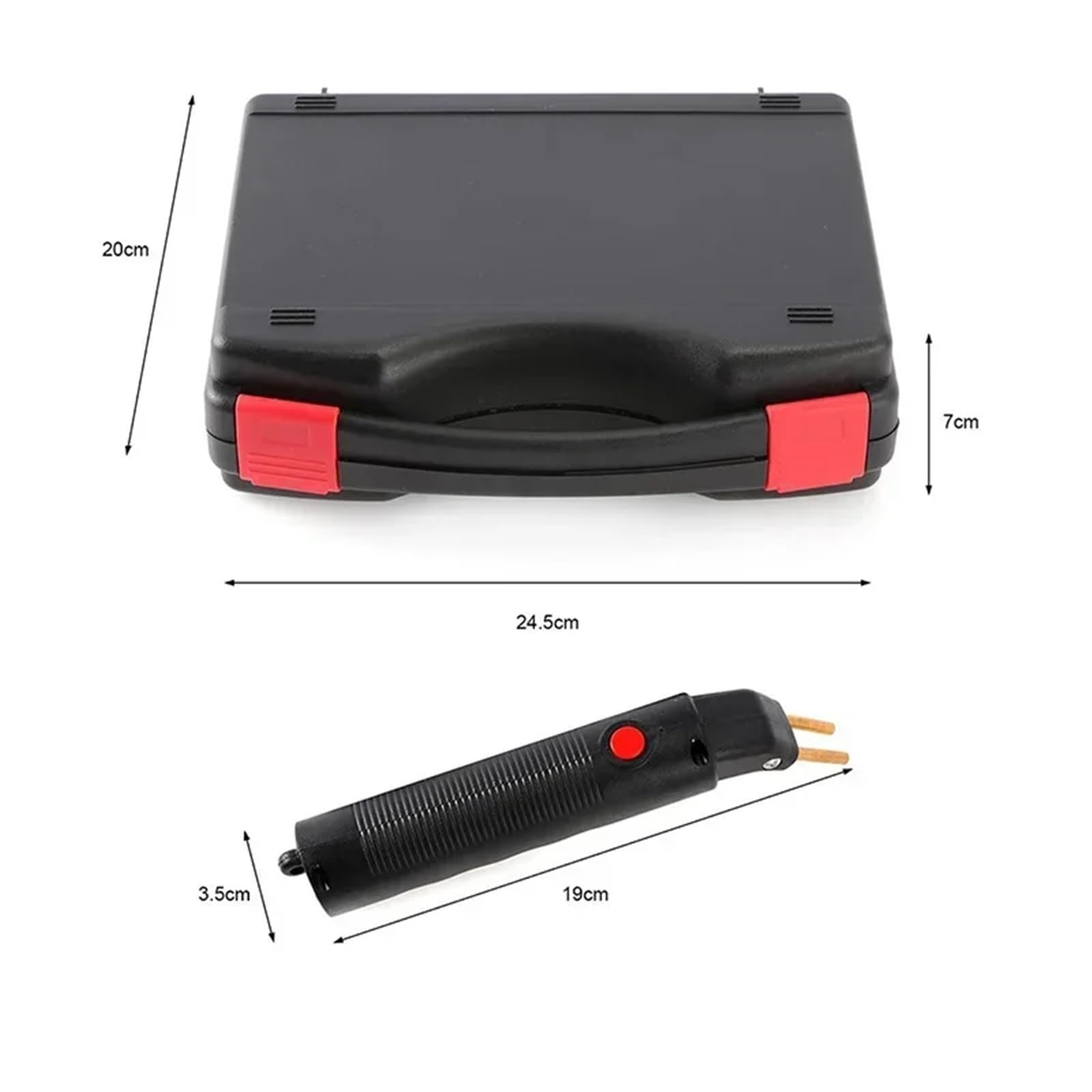Kit Riparazione Paraurti Auto Pistola per Saldatura elettrica con 400 Punti Metallici, Macchina per la Riparazione di Crepe in plastica, Strumenti per la Riparazione del paraurti