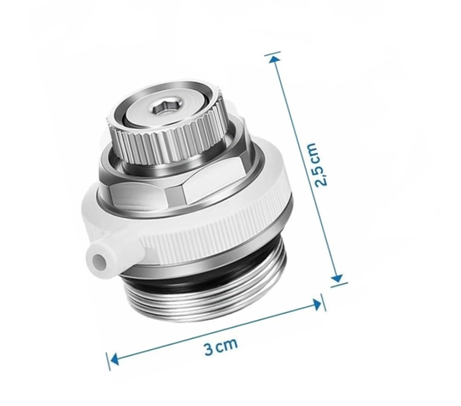 Valvola di sfiato for radiatore Sfiato automatico for riscaldamento in acciaio inossidabile in ottone da 1/2 pollice for impianti di riscaldamento centralizzato(5PCS)