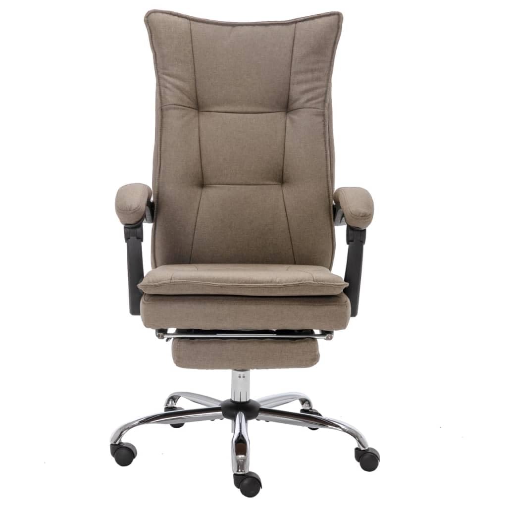 Sedia da ufficio ergonomica con funzione reclinabile e poggiapiedi, sedia da scrivania regolabile in altezza, sedia direzionale in tessuto, sedia girevole con schienale alto, per casa