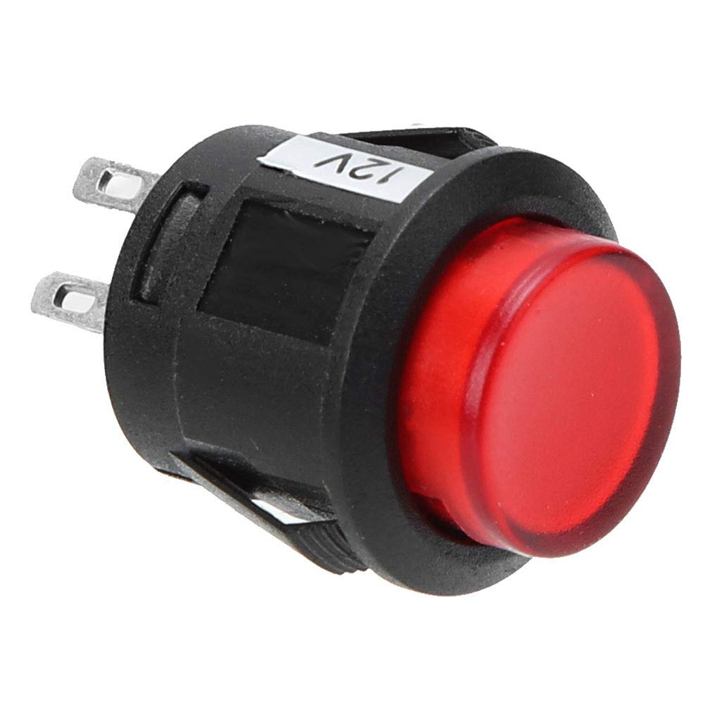 Push Button Switch, Easy To Used Acid-resistant Self-Locking Waterproof Button Switch Strictly for Household for Motorcycles for Electric Car
