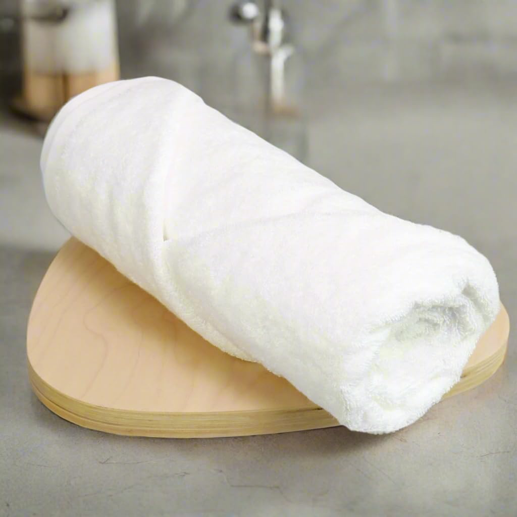 HEELIUM Bamboo Bath Towel | Ultra Absorbent | 3X Softer Than Cotton Towels | 140 x 70 cm - 600 GSM | Pack of 1 - White