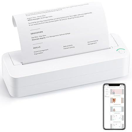 LX-D2 Mini Stampante Termica Portatile Bluetooth Verde - Con 8 Rotoli Adesivi, Per Note E Etichette (iOS/Android)