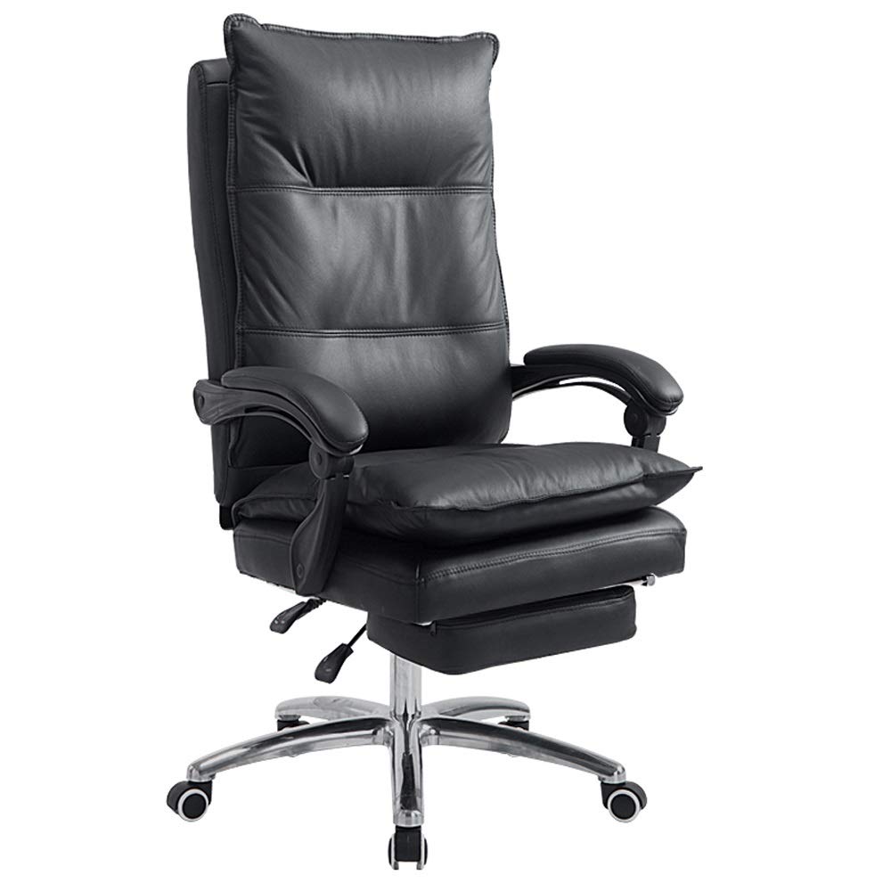 iumLeap Big and Tall Reclining Office Chair - Adjustable Tilt Angle Executive Computer Desk Chair Thick Padding for