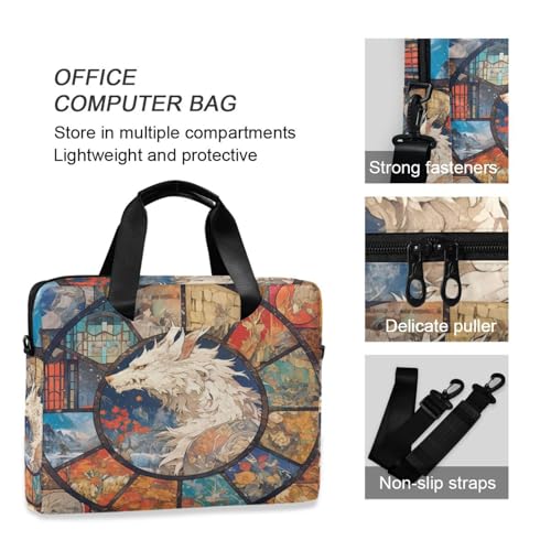 Funda de portátil de viaje 15.6 pulgadas con asa y correa miniatura 6