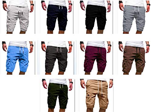 Andongnywell Men's Drawstring Sports Shorts Quick Dry For Workout Running Training Multiple Pocket Short Pants (Dark Grey,Medium) #TOP3
