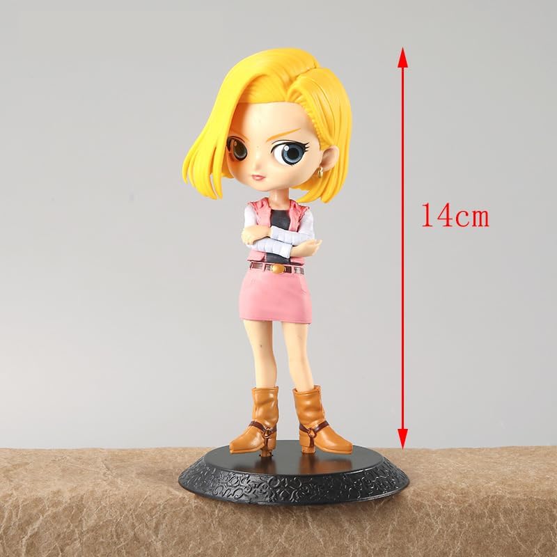 Image of Android 18 Action Figure- Miniature Toy Figure (Doll) Special Edition for Car Dashboard, Decoration, Cake, Office Desk & Study Table (Pack of 1)