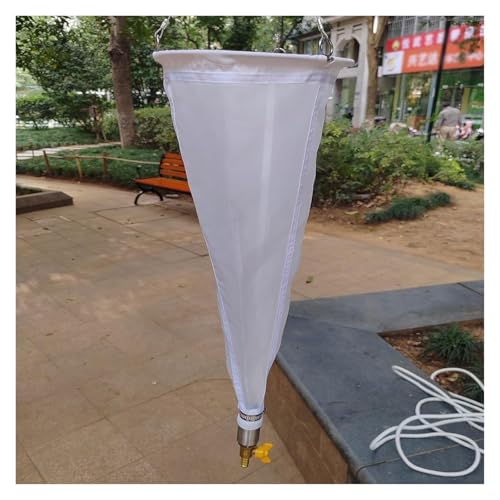 Outdoor Plankton Sampling Net, 112?m & 64?m Mesh Plankton Net, 20 CM/ 7.9 in Opening Lakes/River/Ocean Nylon Collection Nets for Evaluate Water Quality(125 Mesh)