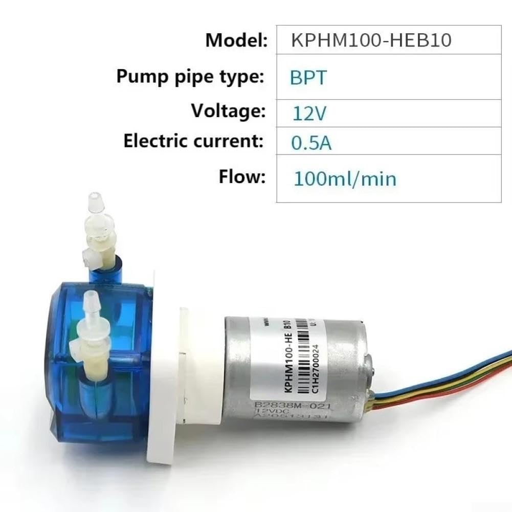 Bomba peristáltica 12 V compacta y silenciosa de plástico (HEB10-12V)