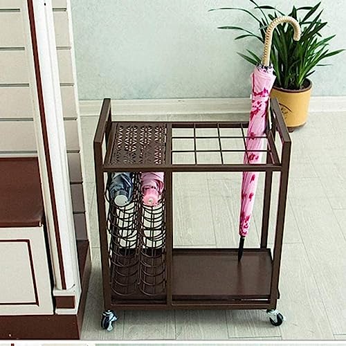 Rangement extérieur pour parapluies de couloir design évidé