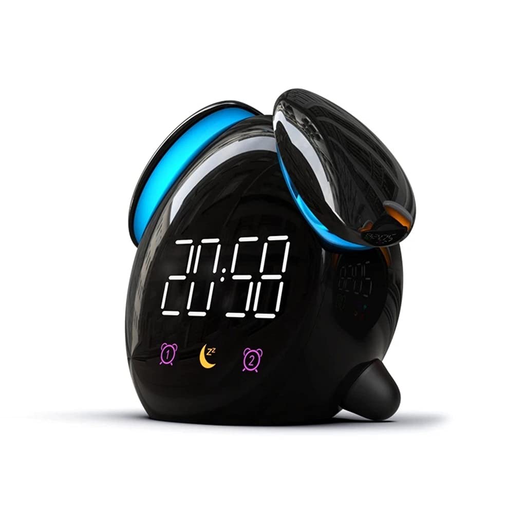 58GXCAAMOT Silent Intelligent Fun Colorful Alarm Clock Electronic Digita Color B Size One Size