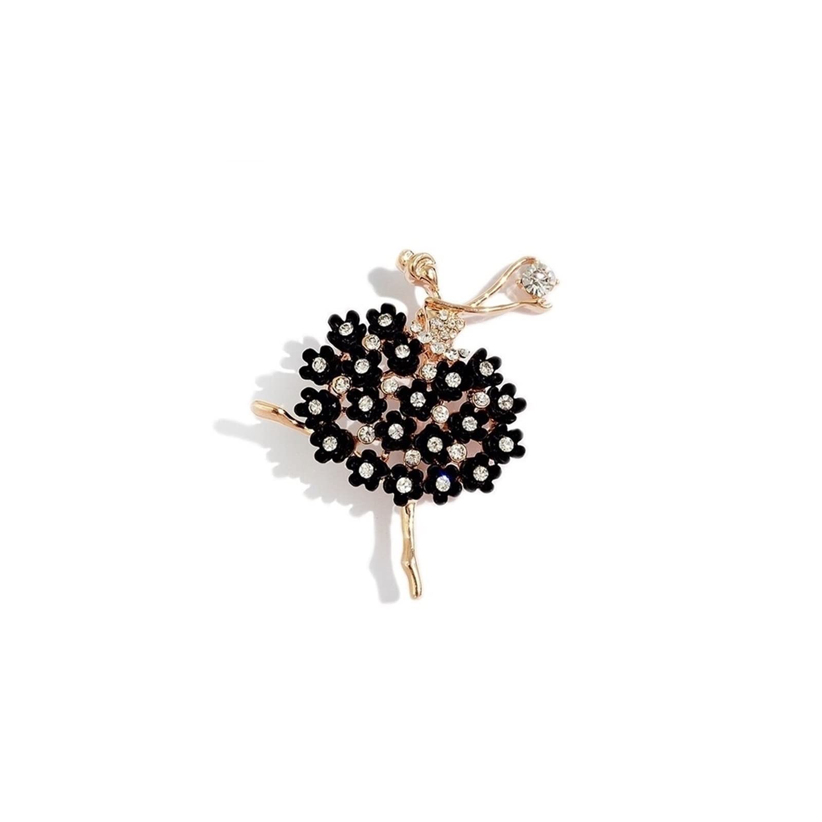 CFWSHJ Spilla da Donna Spilla di Cristallo Spilla da Ballerina Spilla di Gioielli per Signora Spilla da Donna Elegante Spilla Decorativa di Moda, 2 A