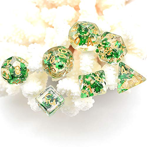 image for cusdie Polyhedral Dice Sets DND Four Seasons Dice for Dungeons and Dra