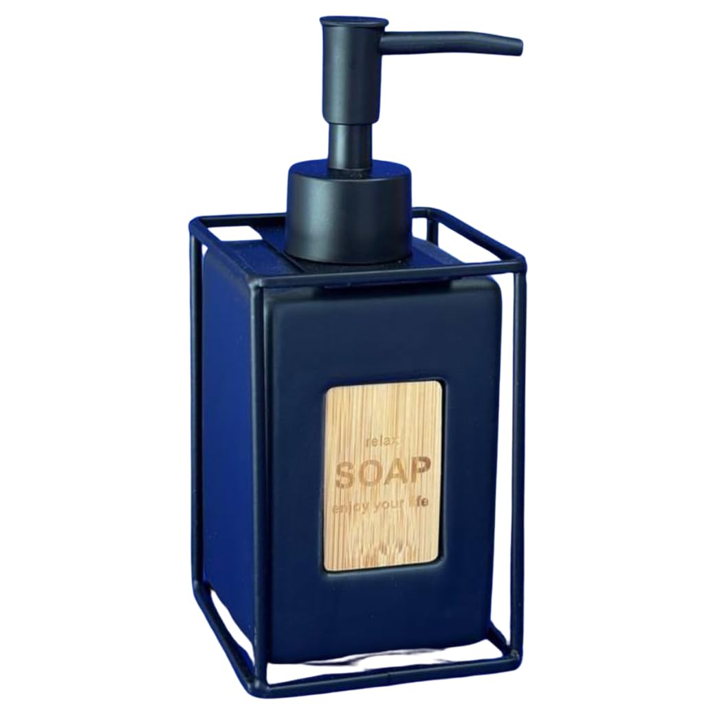 Bath Set Collection | Midnight Cage Handcrafted Ceramic Bath Set with a Contemporary Aesthetic – Set of 1-image-22