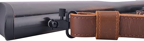 Miniatura 8 de Eslinga de cuero de la correa de hombro del rifle, caza de las correas de hombro del arma de la lona