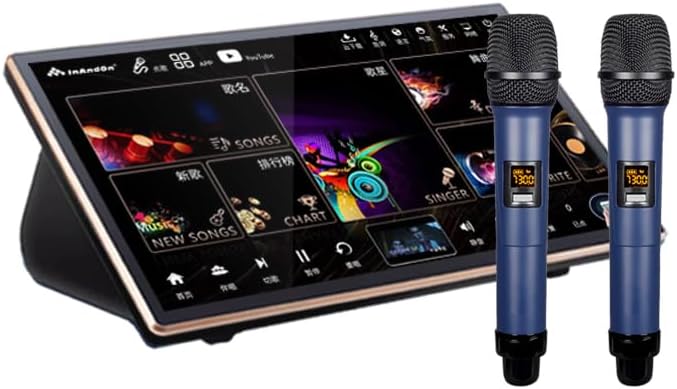 19 ''Pantalla táctil de karaoke chino reproductor de karaoke sistema de karaoke máquina de karaoke MIC 10TB HDD inteligente de voz