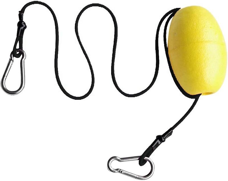 Drift Anchor Tow Throw Leash Line with EVA Buoy Float & Clip for Grip Kayak Canoe Accessories,Floating Anchor Marker Buoy