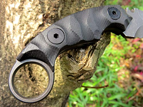 Ccanku C1691 Fixed Blade Knife D2 Steel G10 Handle 4 Inches,Outdoor Claw Knife,Camping Edc Tools, Kydex Sheaths … … #TOP4