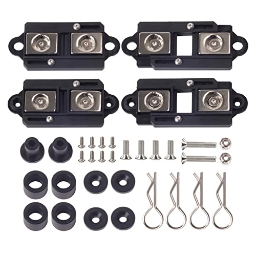 TRX4 Body mounts 4Pcs Adjustable Magnetic Body Post Mount Car Shell Column 55-85mm for 1/10 RC Crawler Axial SCX10 TRX4 TRX6 SCX10 90046 D90 86100 MST CFX TRX4 Upgrades (RC Body mounts B)