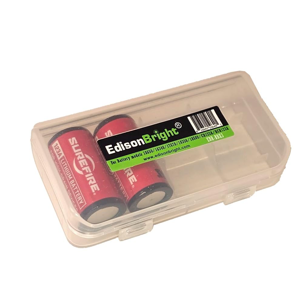 Amazon.com: EdisonBright 2 Batteries Pack SureFire CR123A Lithium
