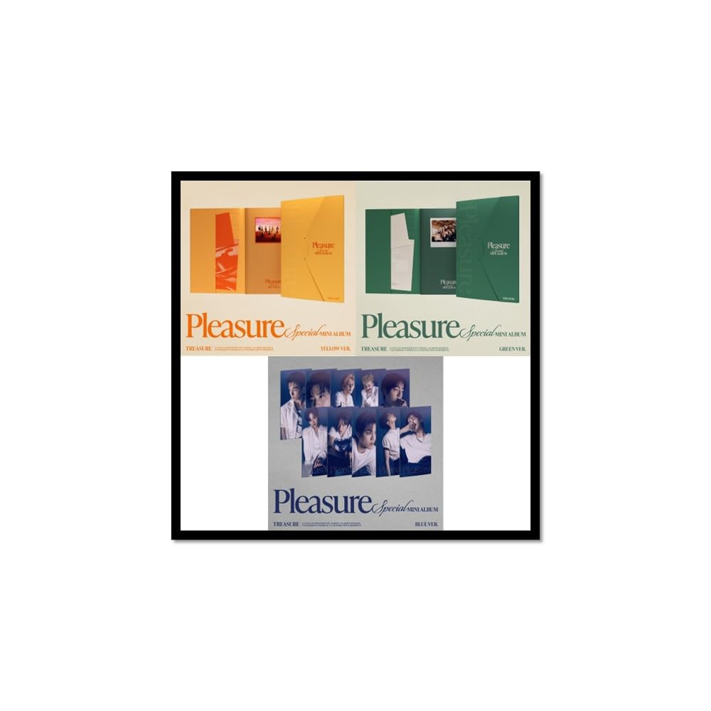 TREASURE PLEASURE All Set [YELLOW Ver + GREEN Ver + BLUE 10 Ver Set] Special Mini Album