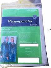 Timtina 8 x Regenponcho Regen Poncho mit Kaputze Notfallponcho transparent