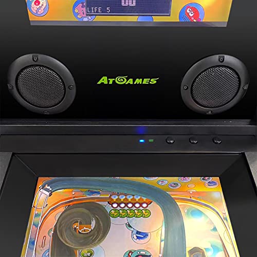 Legends Pinball Micro (With Taito Ips Skin), Arcade Machine Console, Classic Retro Video Games, 50 Built In Licensed Pinball Games, Space Invaders, Bubble Bobble, Time Machine, Wifi, Hdmi, Bluetooth #TOP5