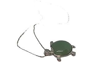 Natural Jade Gemstone: An Exquisite Turtle Pendant